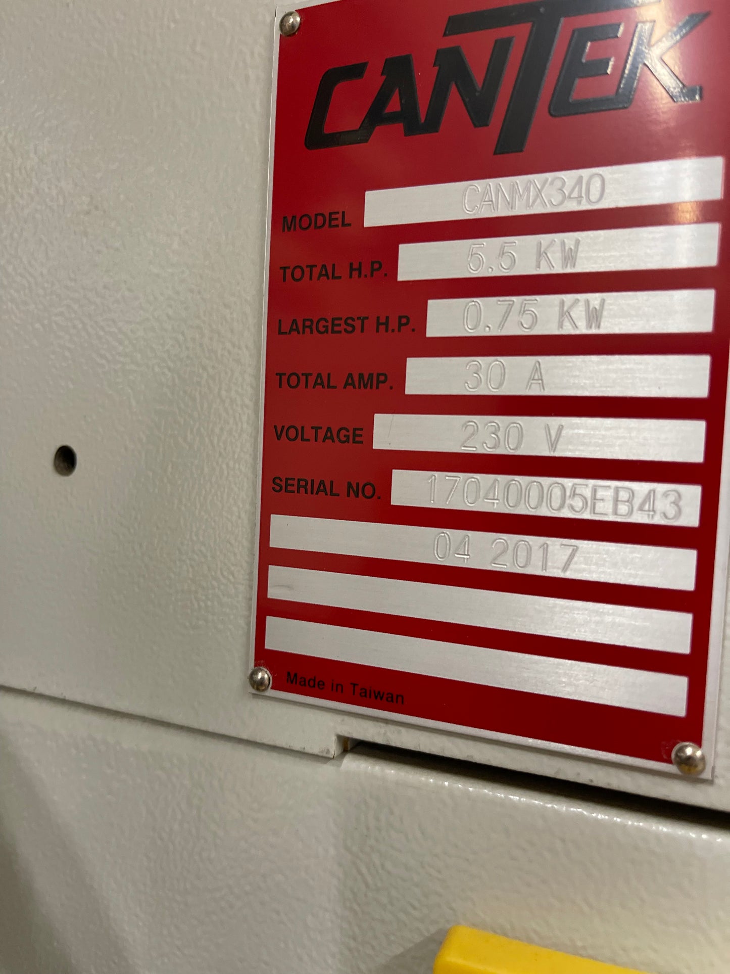 2017 Cantek MX 340 Edgebander - Illinois