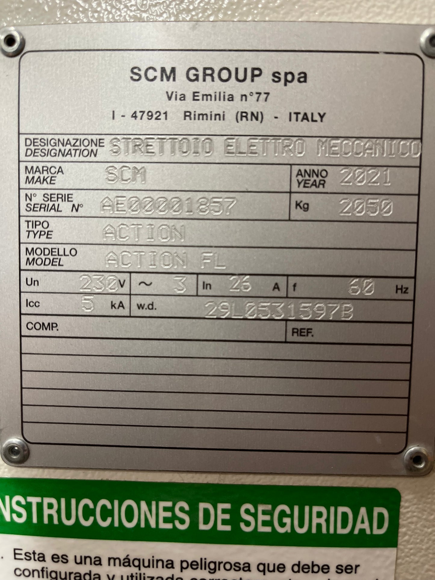 2021 SCM ACTION FL 2500 Case Clamp - Illinois