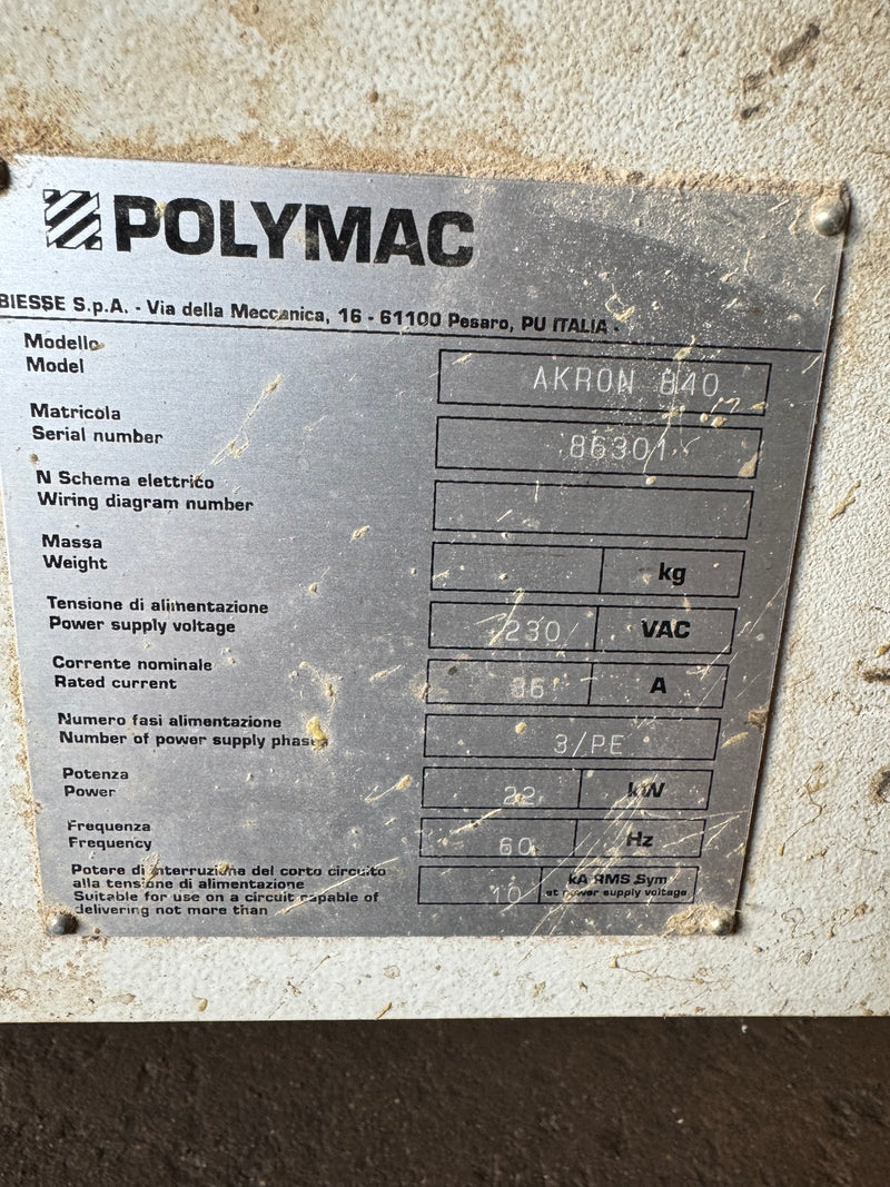 Biesse Akron Edgebander