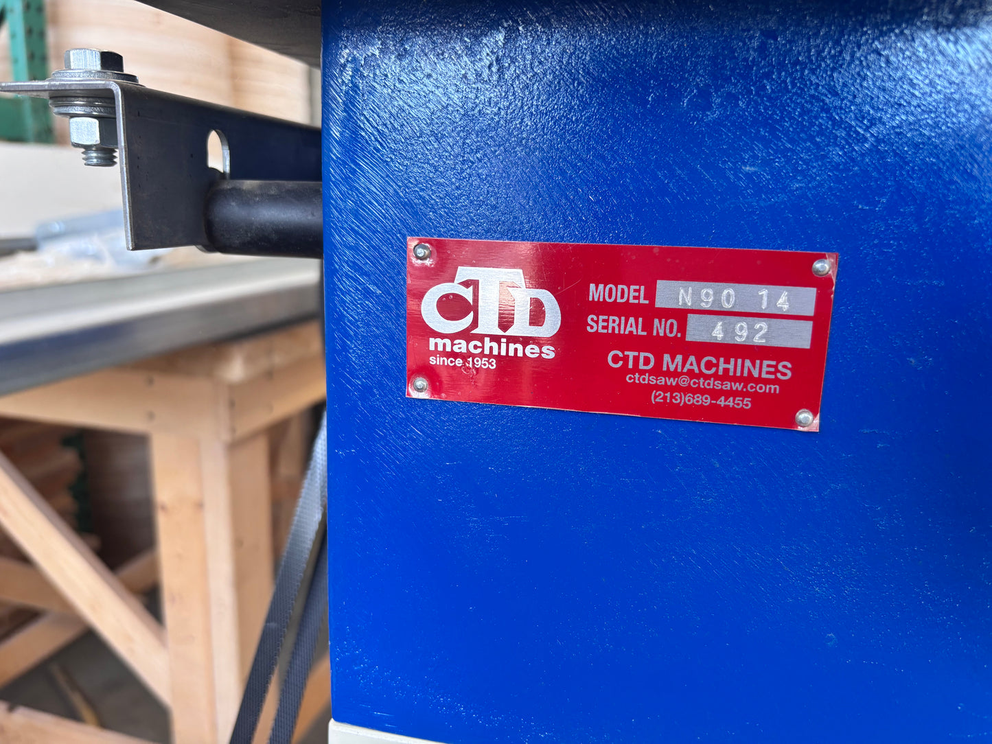 2020 CTD MODEL N90 VERTICAL FRAME & NOTCH CUT-OFF SAW- Colorado