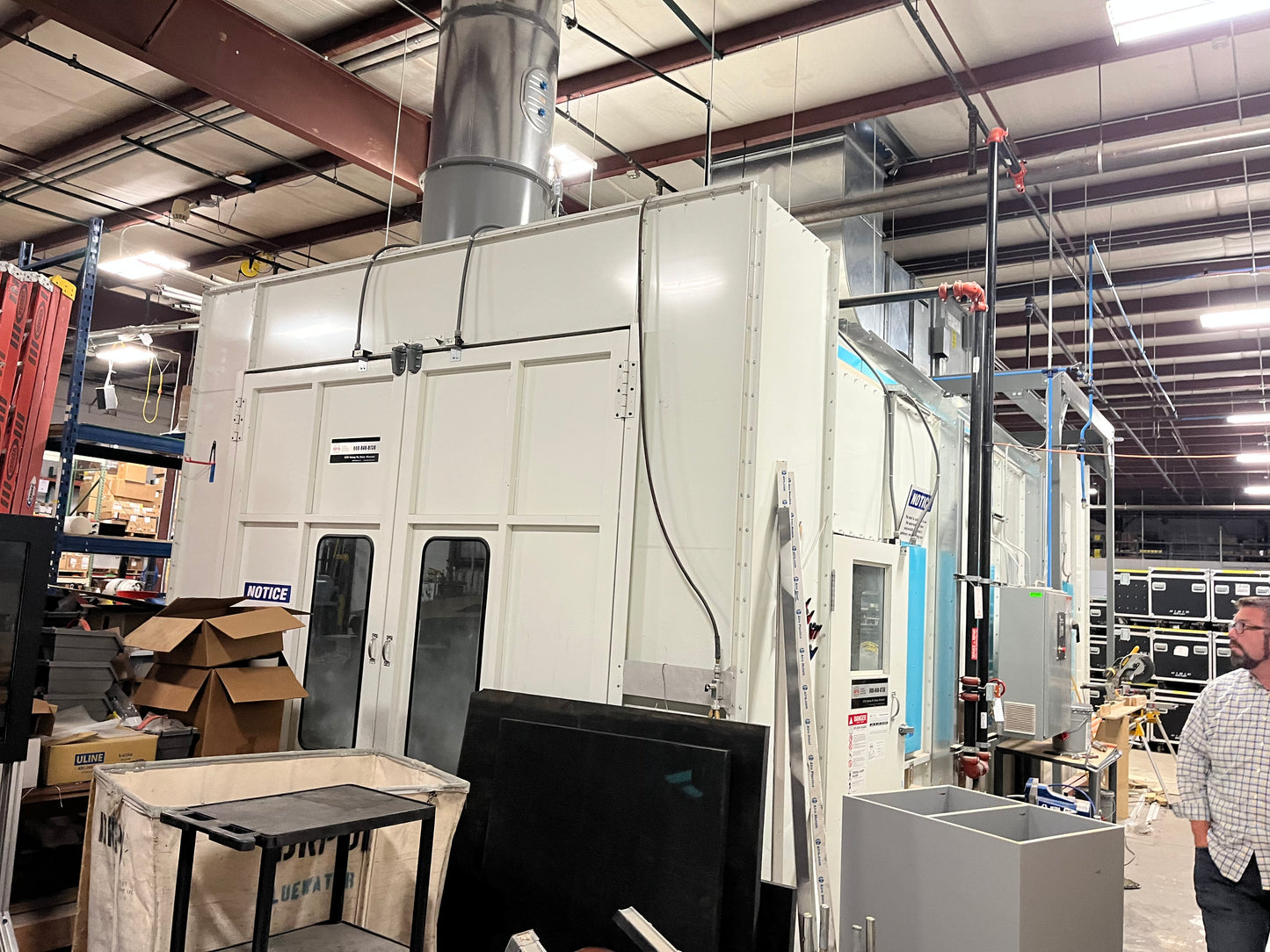 2019 Global Finishing Systems Crossdraft Pressurized Spray Booth - Michigan