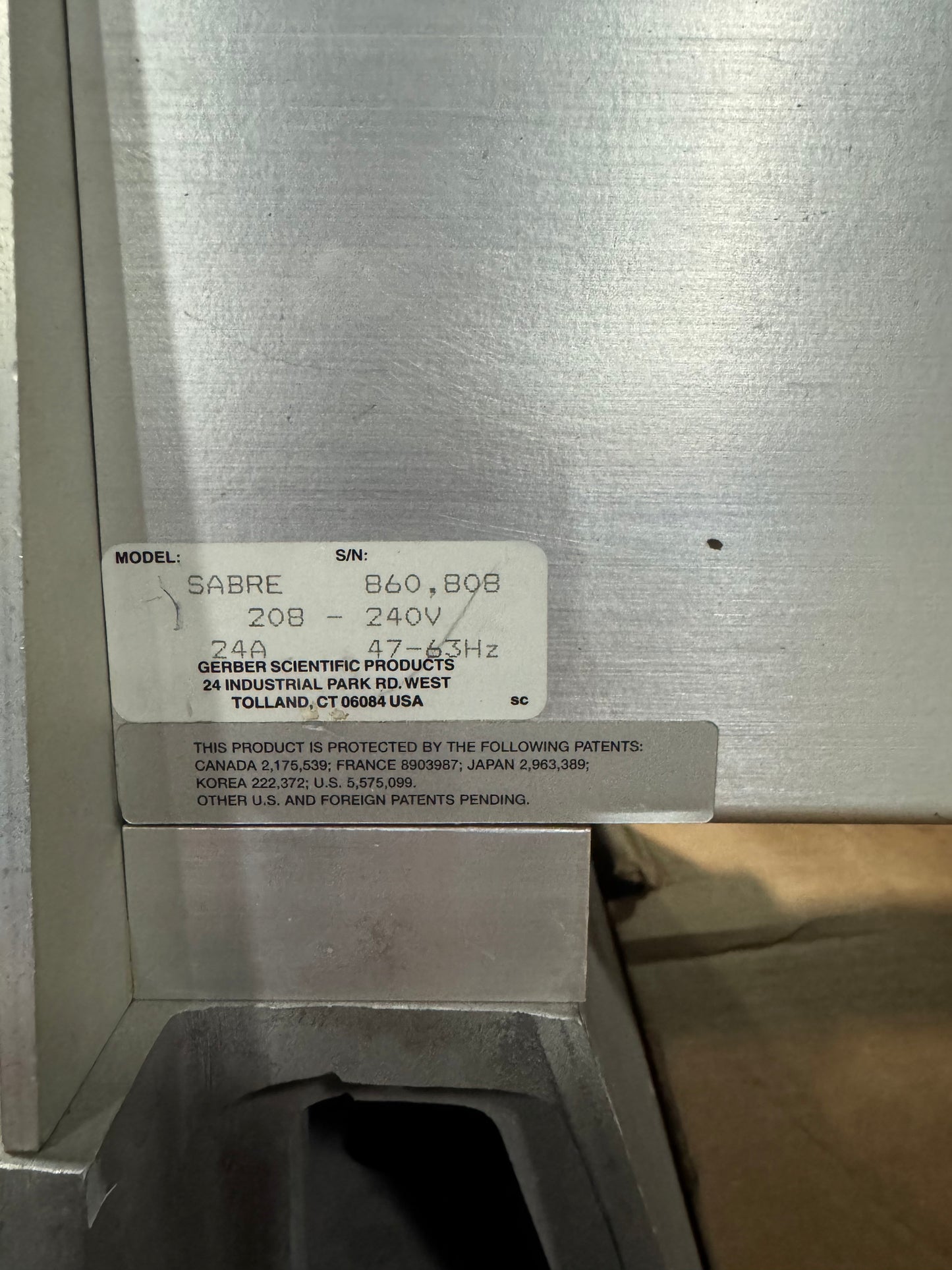 Gerber Sabre 4X8 CNC Router - Ohio