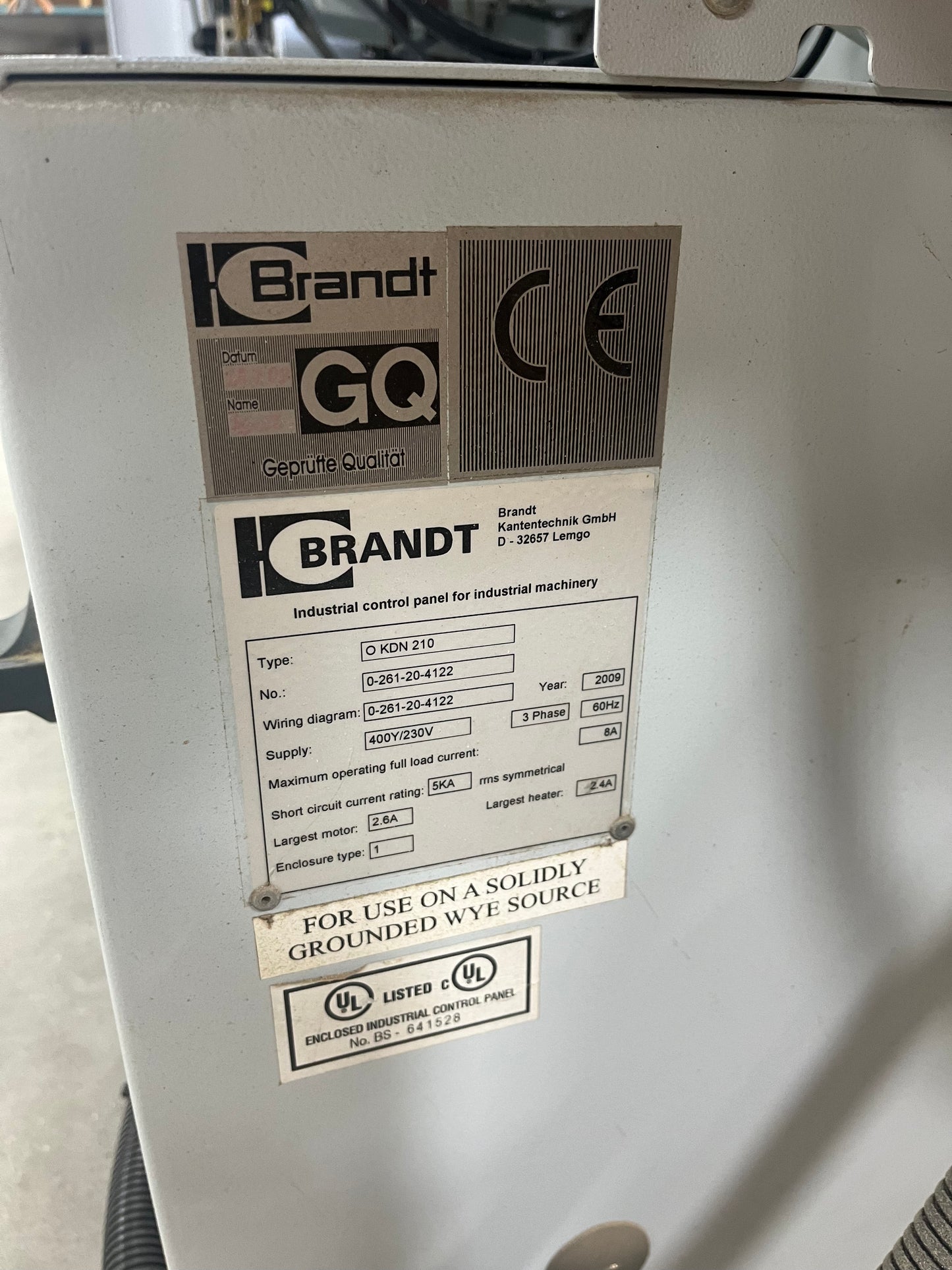 2009 Brandt KDN 210 Edgebander - Louisiana