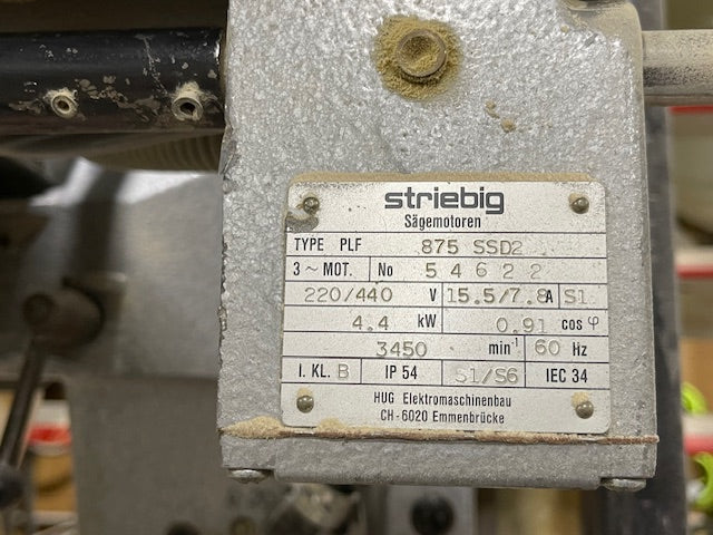 Striebig 875 SSD2 Vertical Panel Saw - Illinois