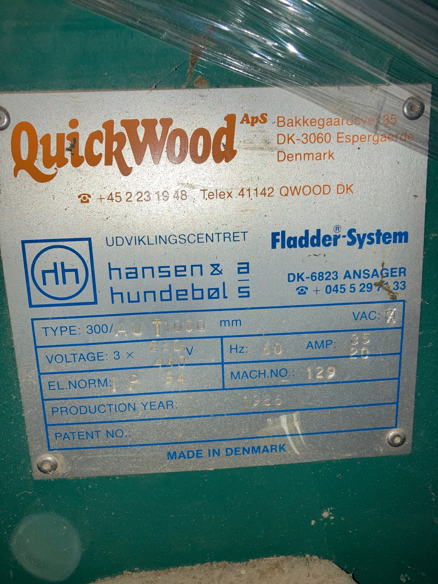 1986 Fladder AUT 1000 Contour/Denibbing Sander - Michigan