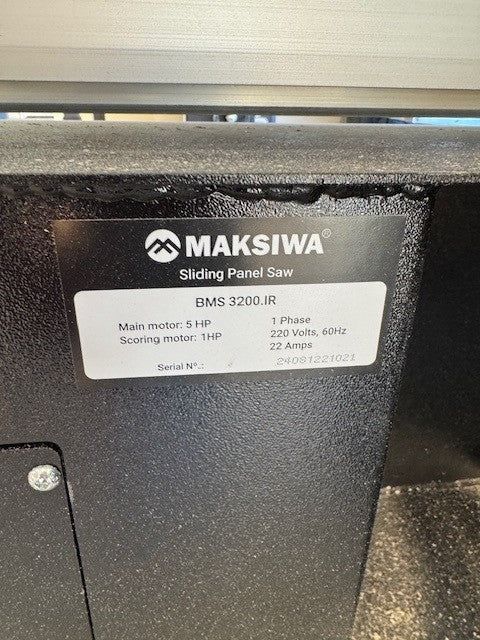 Maksiwa BMS 3200 IR Sliding Panel Saw (2025) - Texas