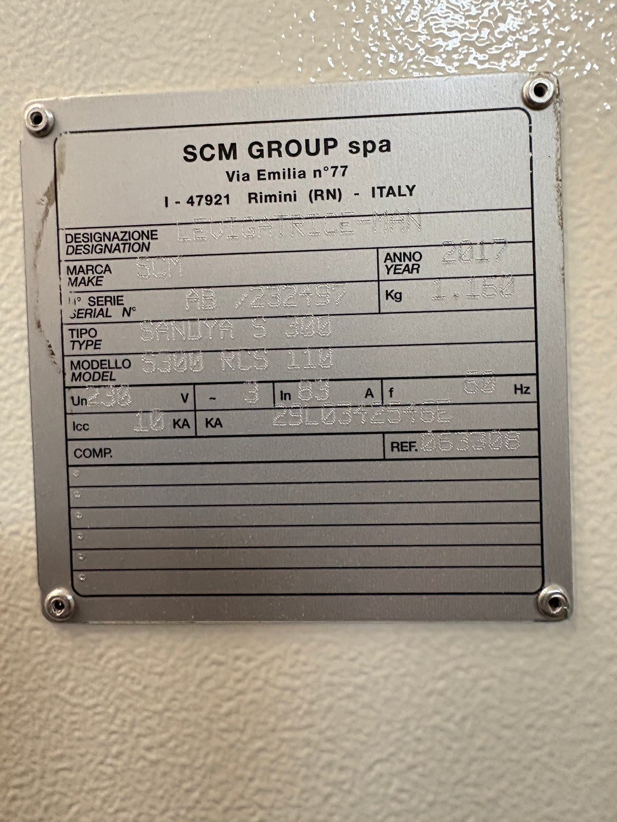 SCM Sandya Wide Belt Sander