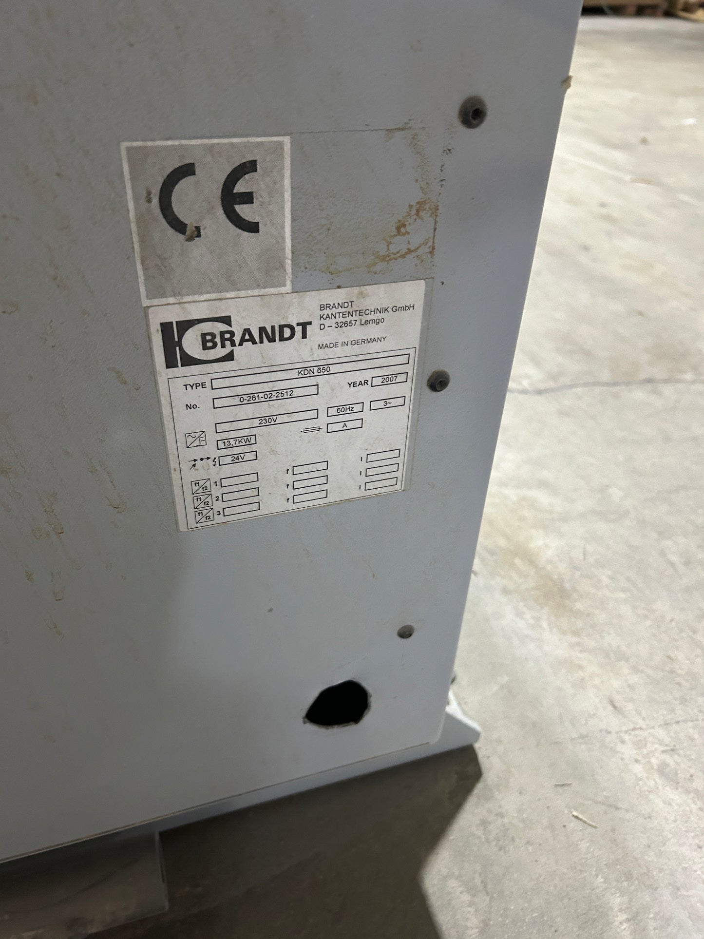 2007 Brandt KDN 650 Edgebander - Illinois