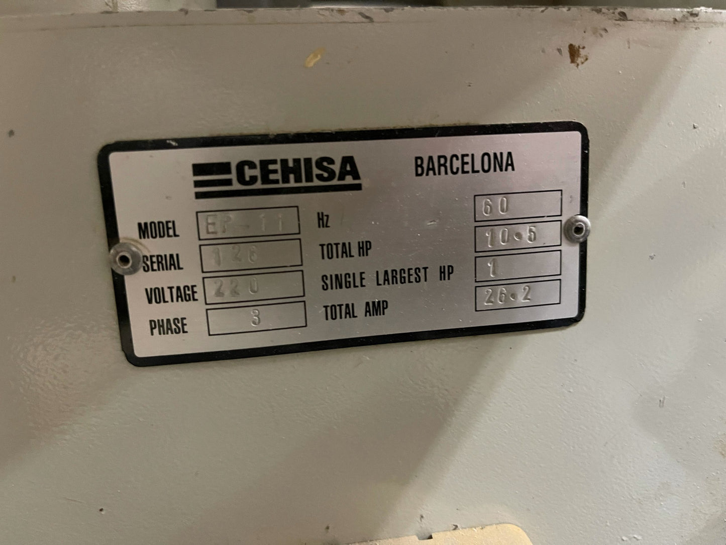 circa 2007/2008 Cehisa EP-11 Rapid Edgebander – New listing! More Details Coming Soon