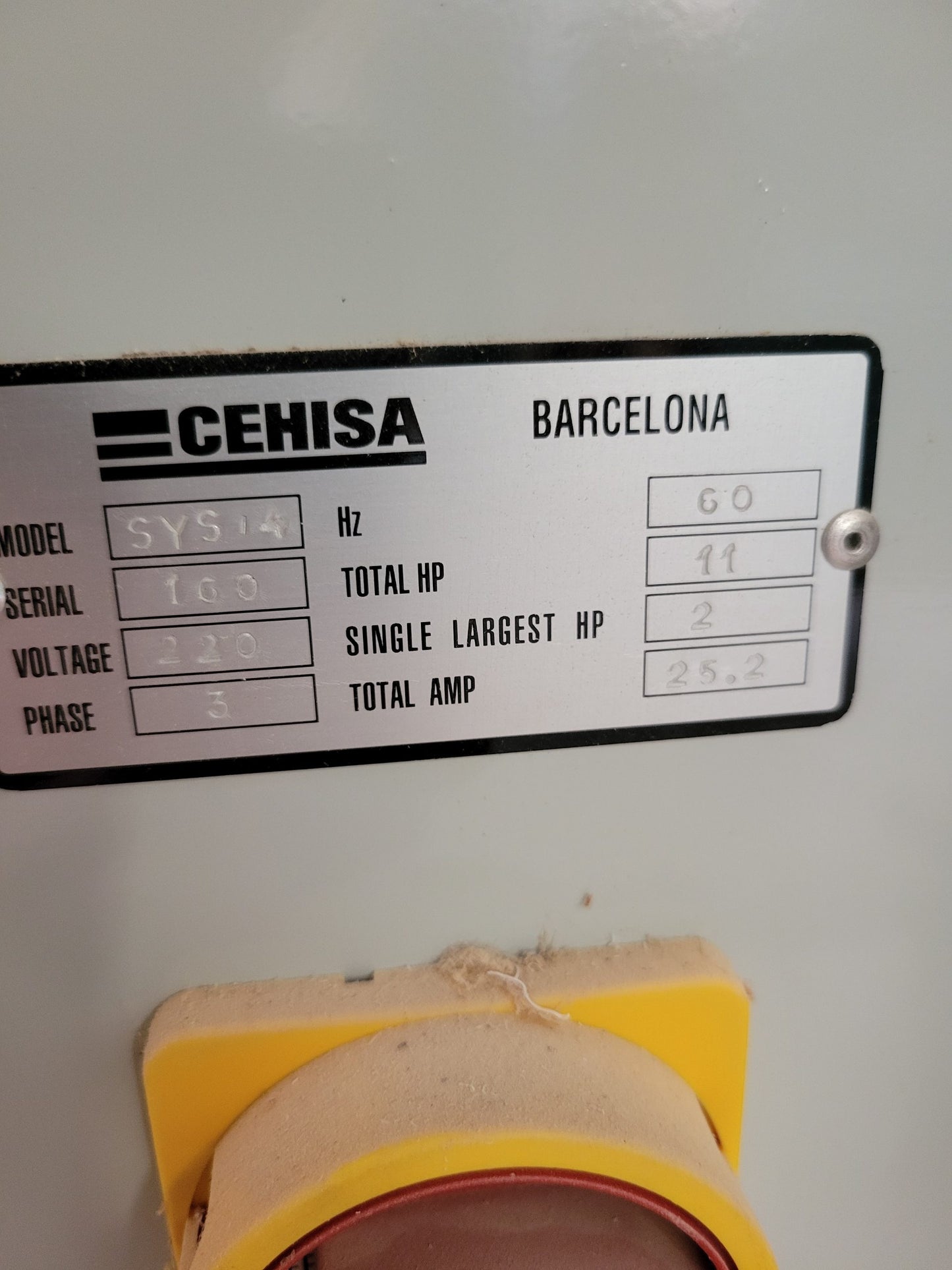 Cehisa Model SYS14 Edgebander