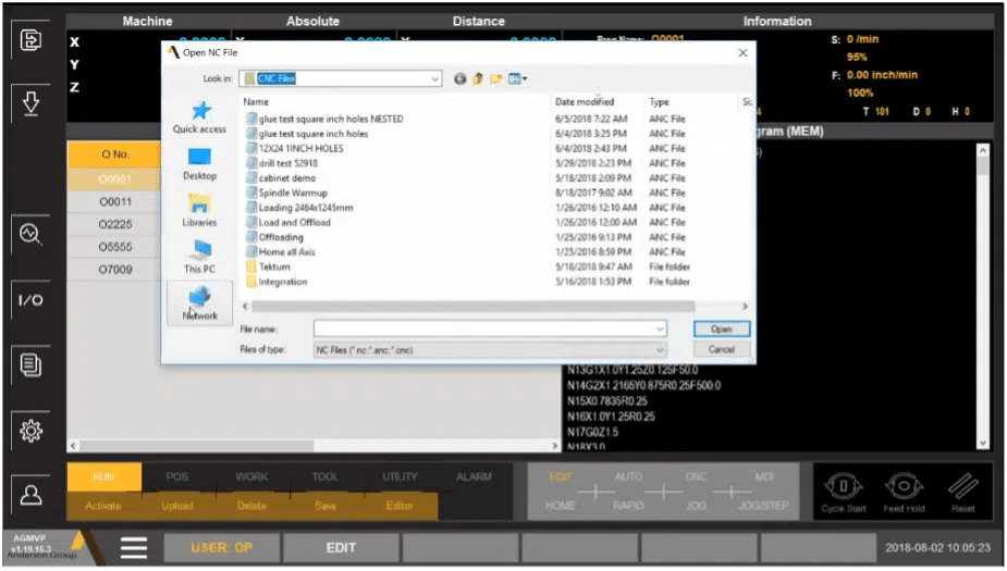 Giben Anderson G4 EVO CNC 5X12 Nesting Router with Powered Offload