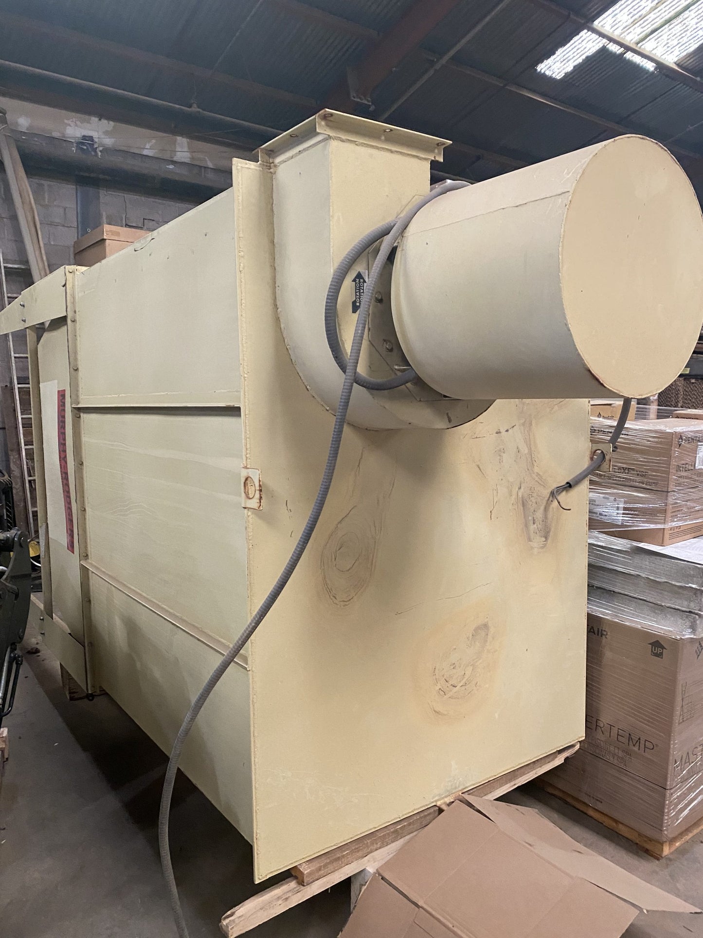 MURPHY RODGERS DUST COLLECTOR – 15HP 4 BARREL- NEW MOTOR