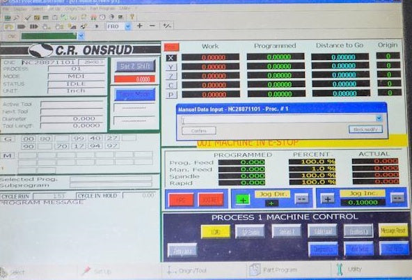 2007 C.R. Onsrud Panel Pro CNC Router (Twin 5x12) with Dekker Vacuum Pump - Nebraska
