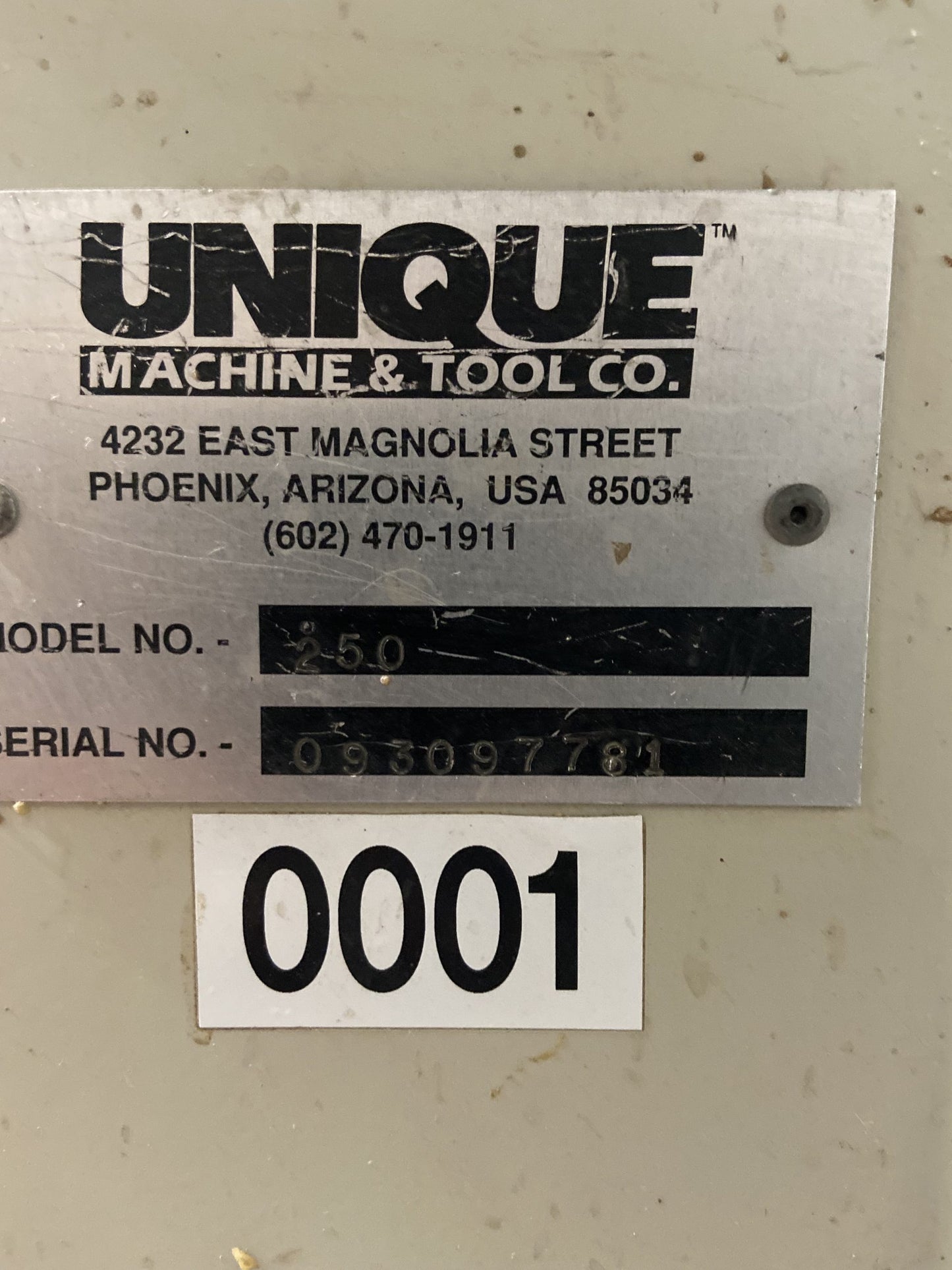 UNIQUE 250 DOOR MACHINE