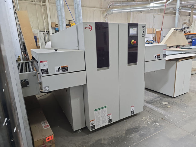 Cefla Prima UV-R Automated Paint Spray Machine (2016) with Barberan Flash Off Tunnel (2021) -  California