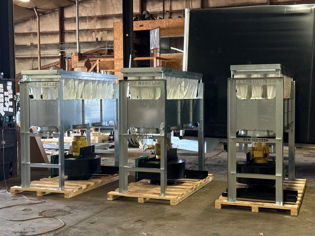 PMF modular dust collection systems in three module configurations