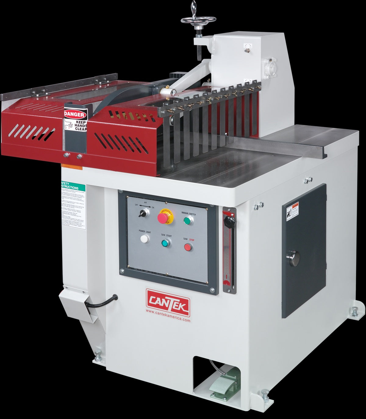 CANTEK PCS-24 Left or Right Hand Cut Off Saw 230V, 3PH. 460V available at additional cost.