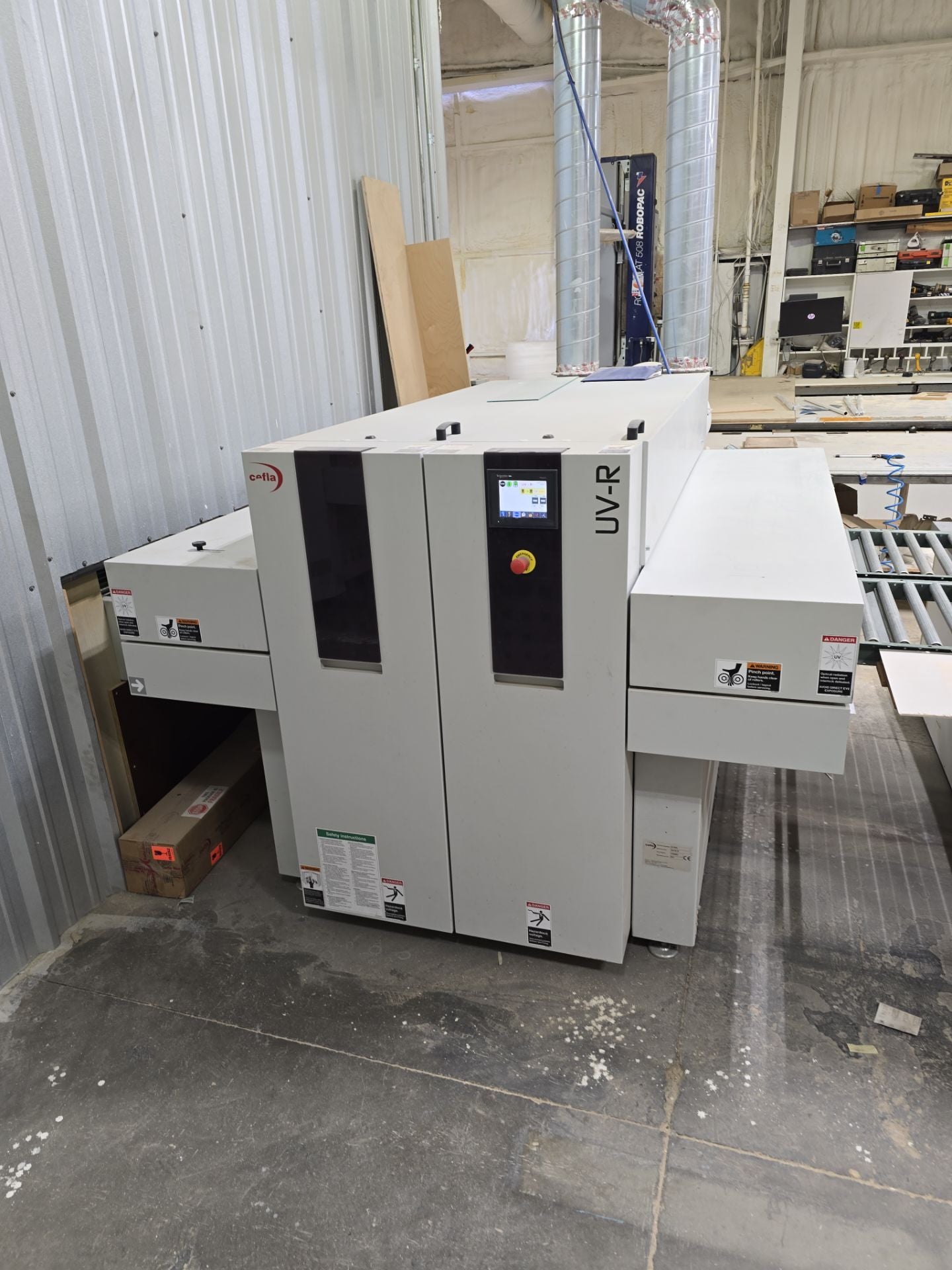 Cefla Prima UV-R Automated Paint Spray Machine (2016) with Barberan Flash Off Tunnel (2021) -  California