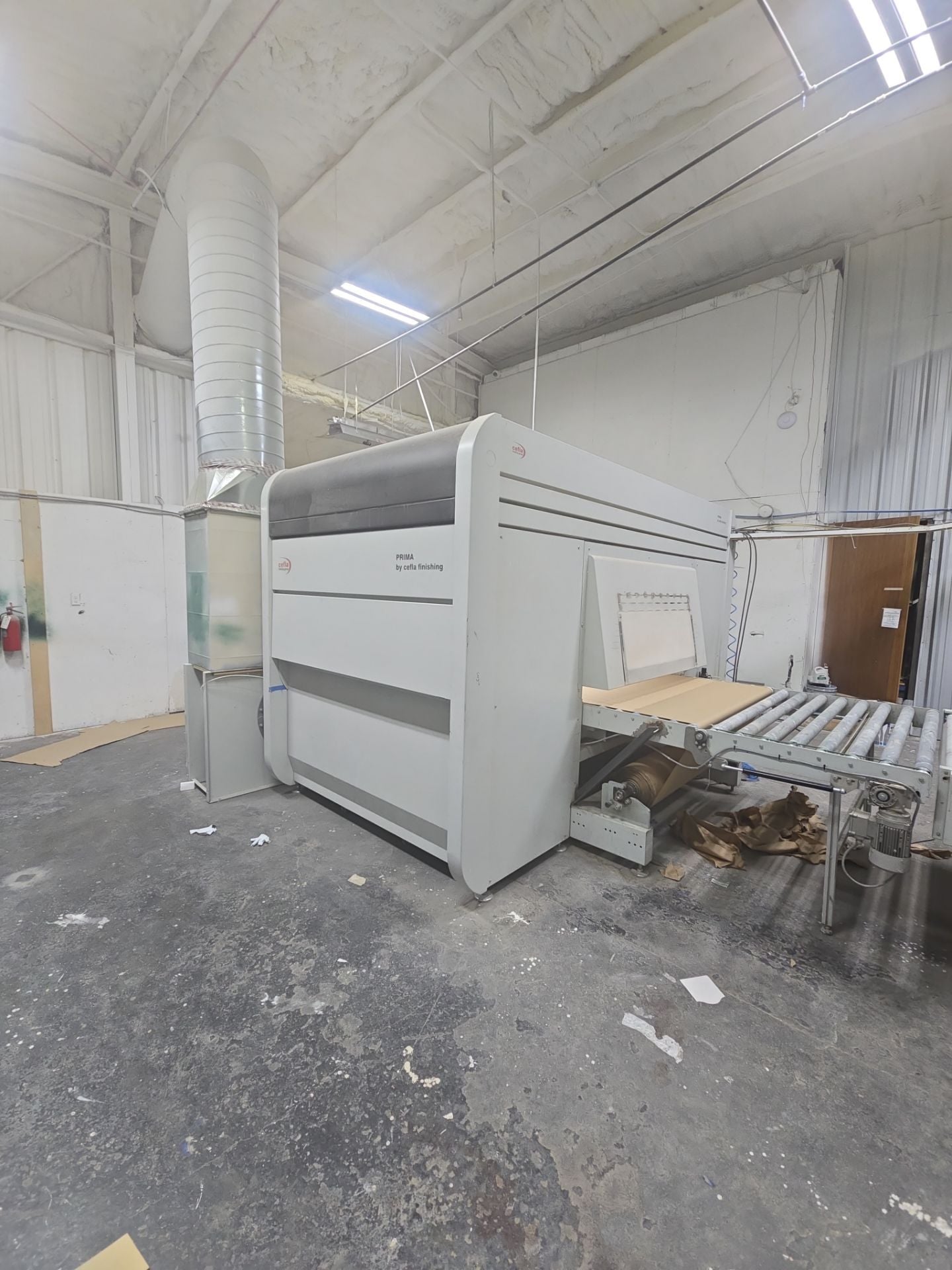 Cefla Prima UV-R Automated Paint Spray Machine (2016) with Barberan Flash Off Tunnel (2021) -  California