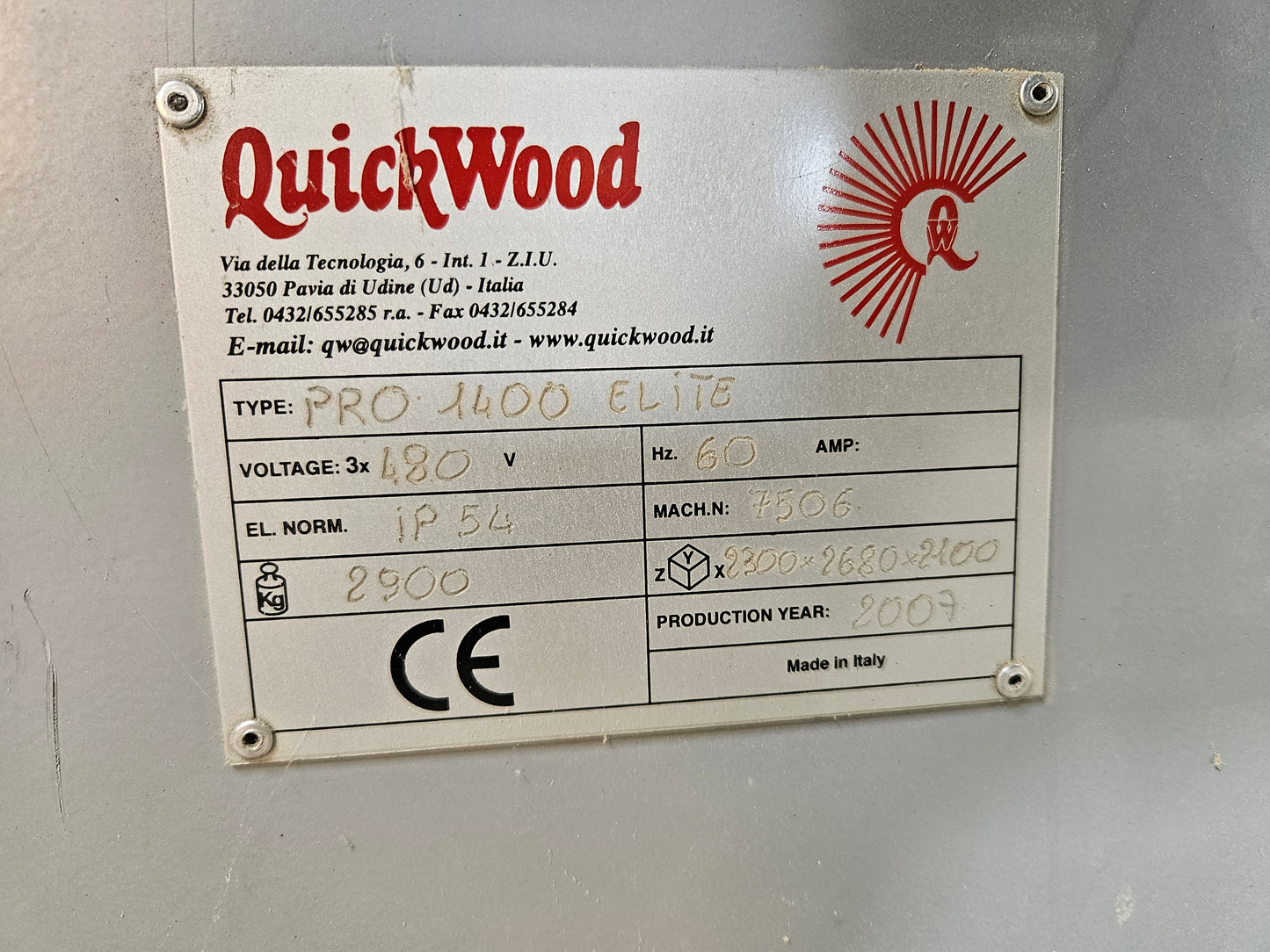 2007 Quickwood ProElite Finishing Sander - North Carolina