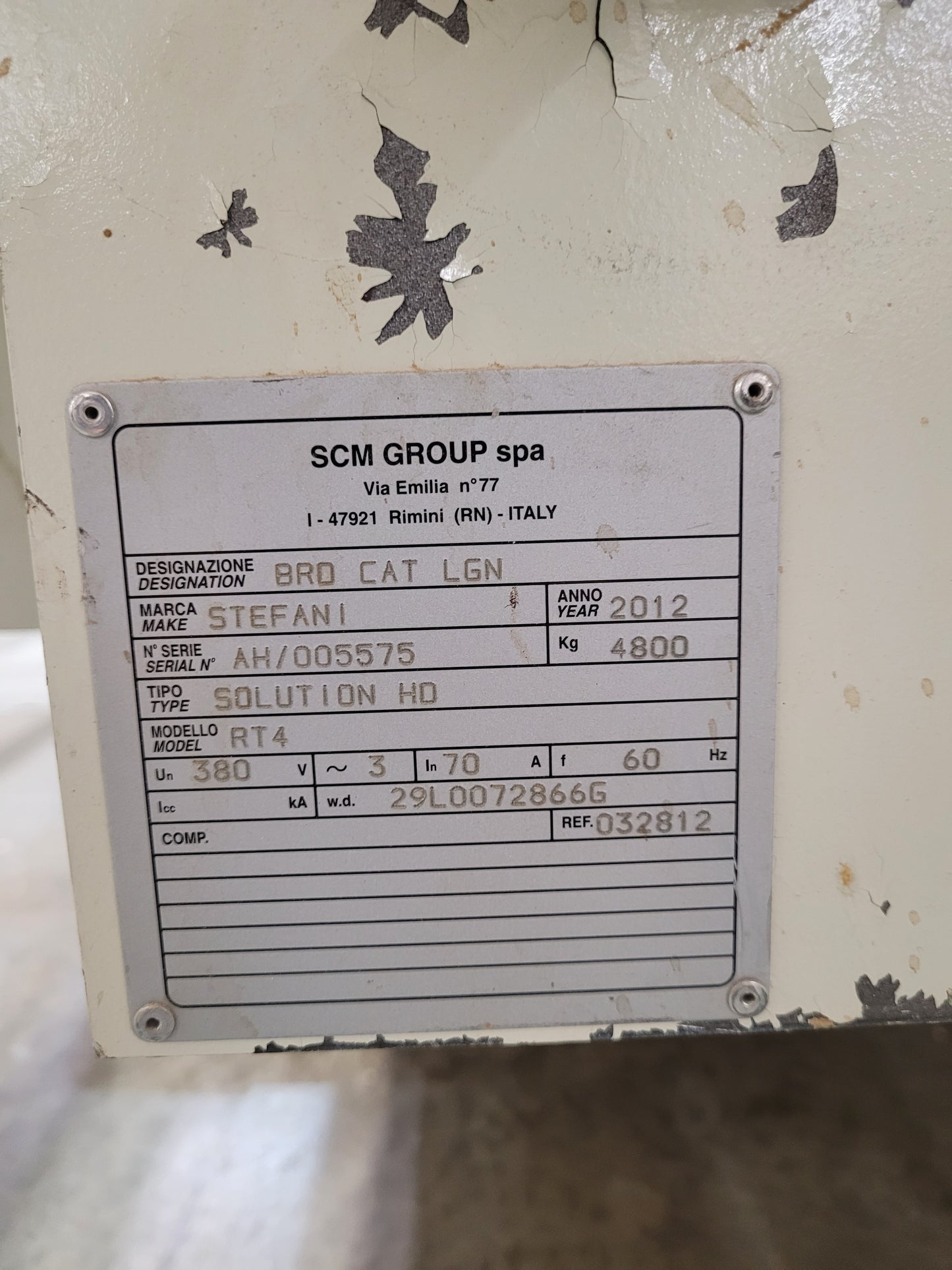 2012 SCM Stefani Solution HD RT 4 Edgebander with Pre-Mill - Nevada