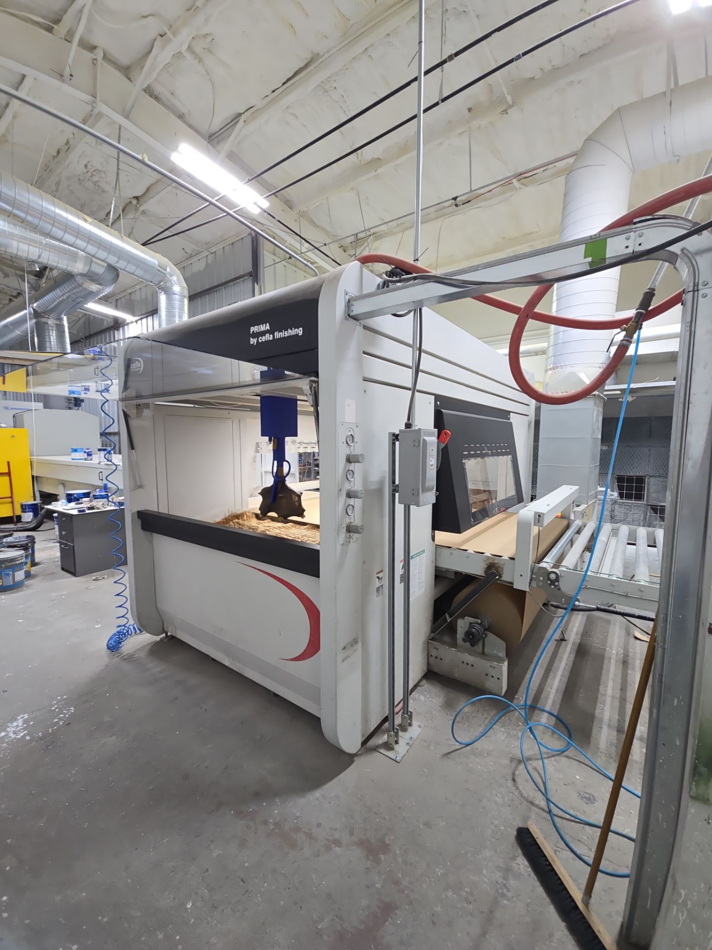 Cefla Prima UV-R Automated Paint Spray Machine (2016) with Barberan Flash Off Tunnel (2021) -  California