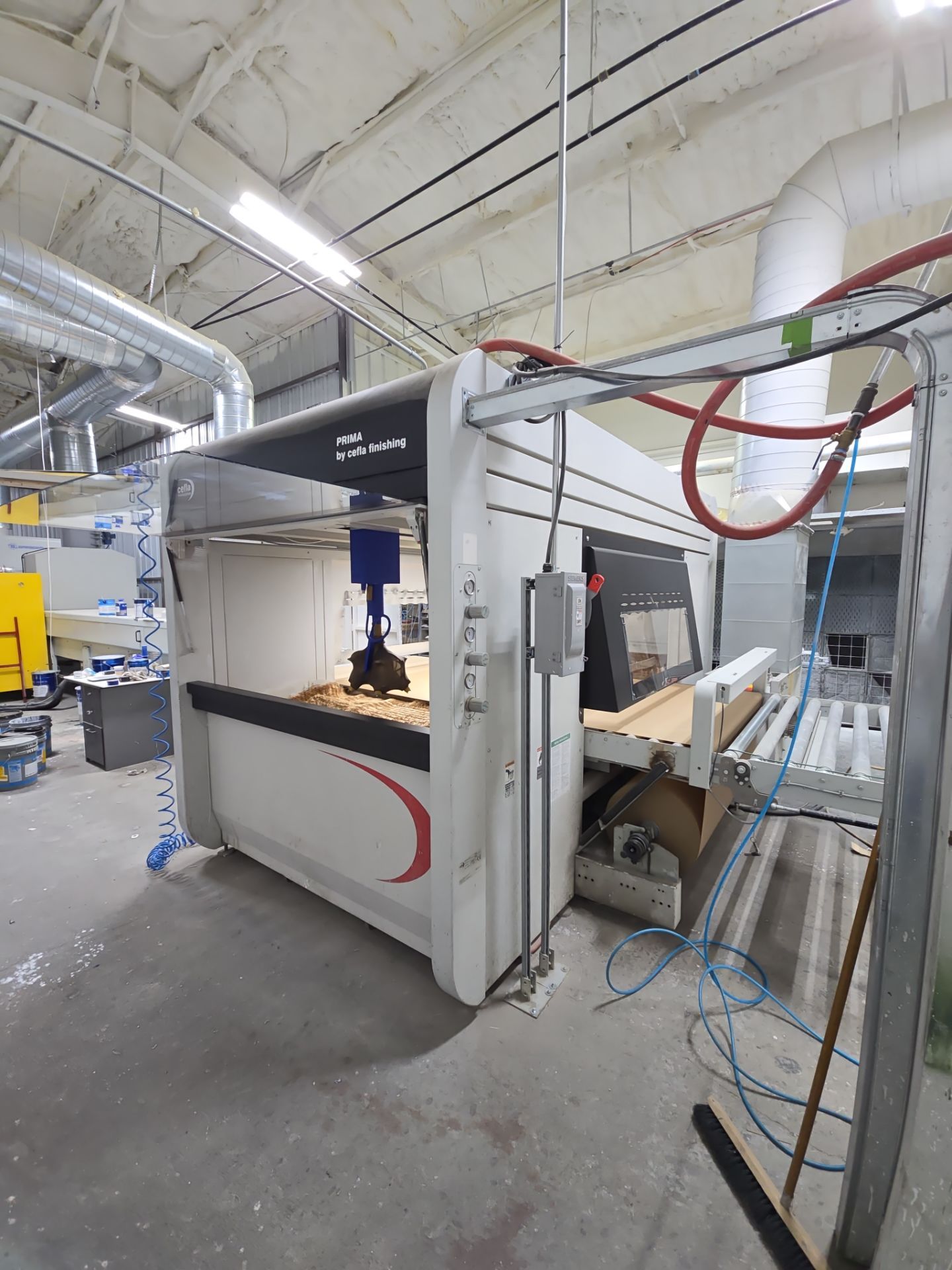 Cefla Prima UV-R Automated Paint Spray Machine (2016) with Barberan Flash Off Tunnel (2021) -  California