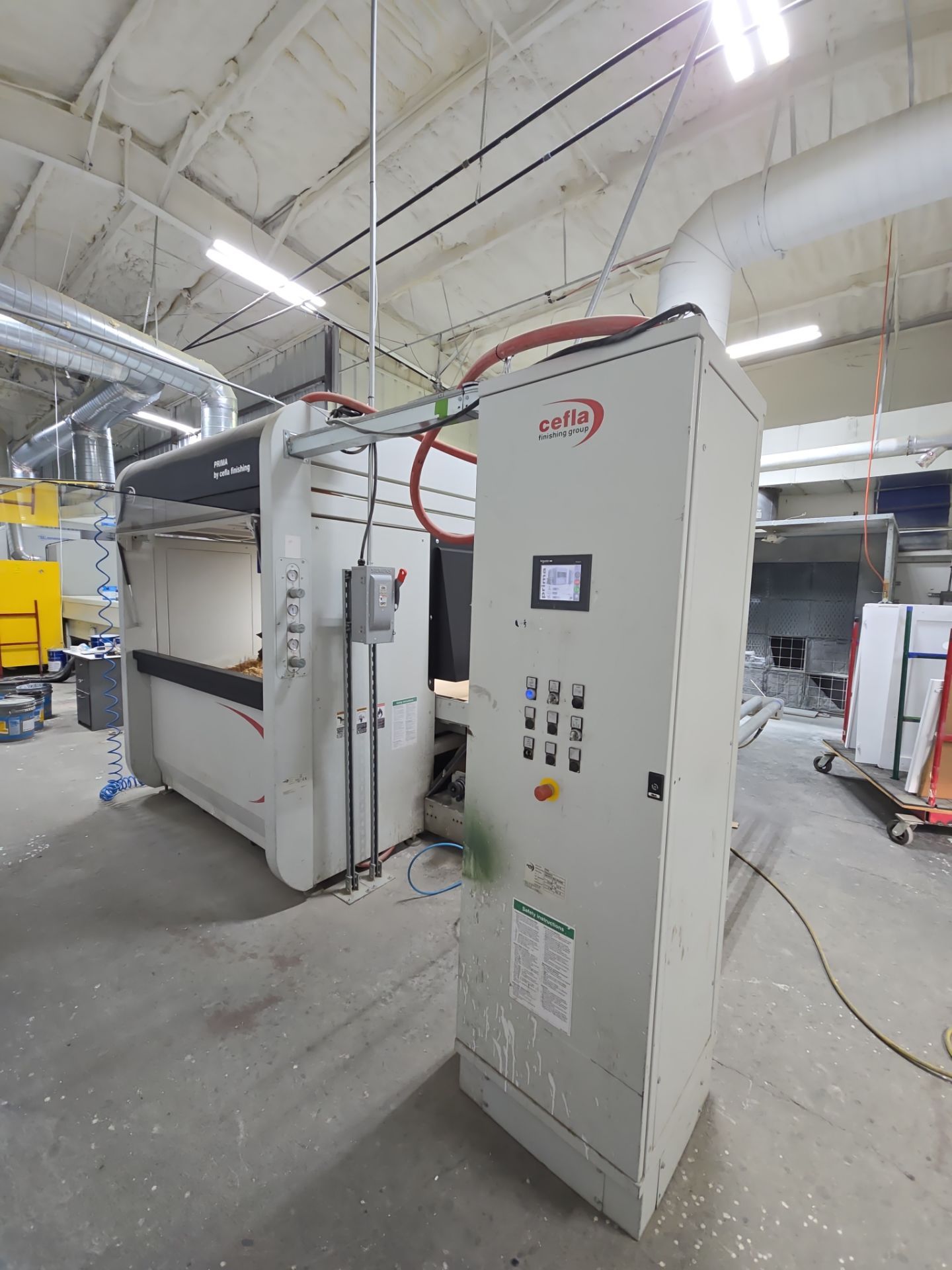 Cefla Prima UV-R Automated Paint Spray Machine (2016) with Barberan Flash Off Tunnel (2021) -  California