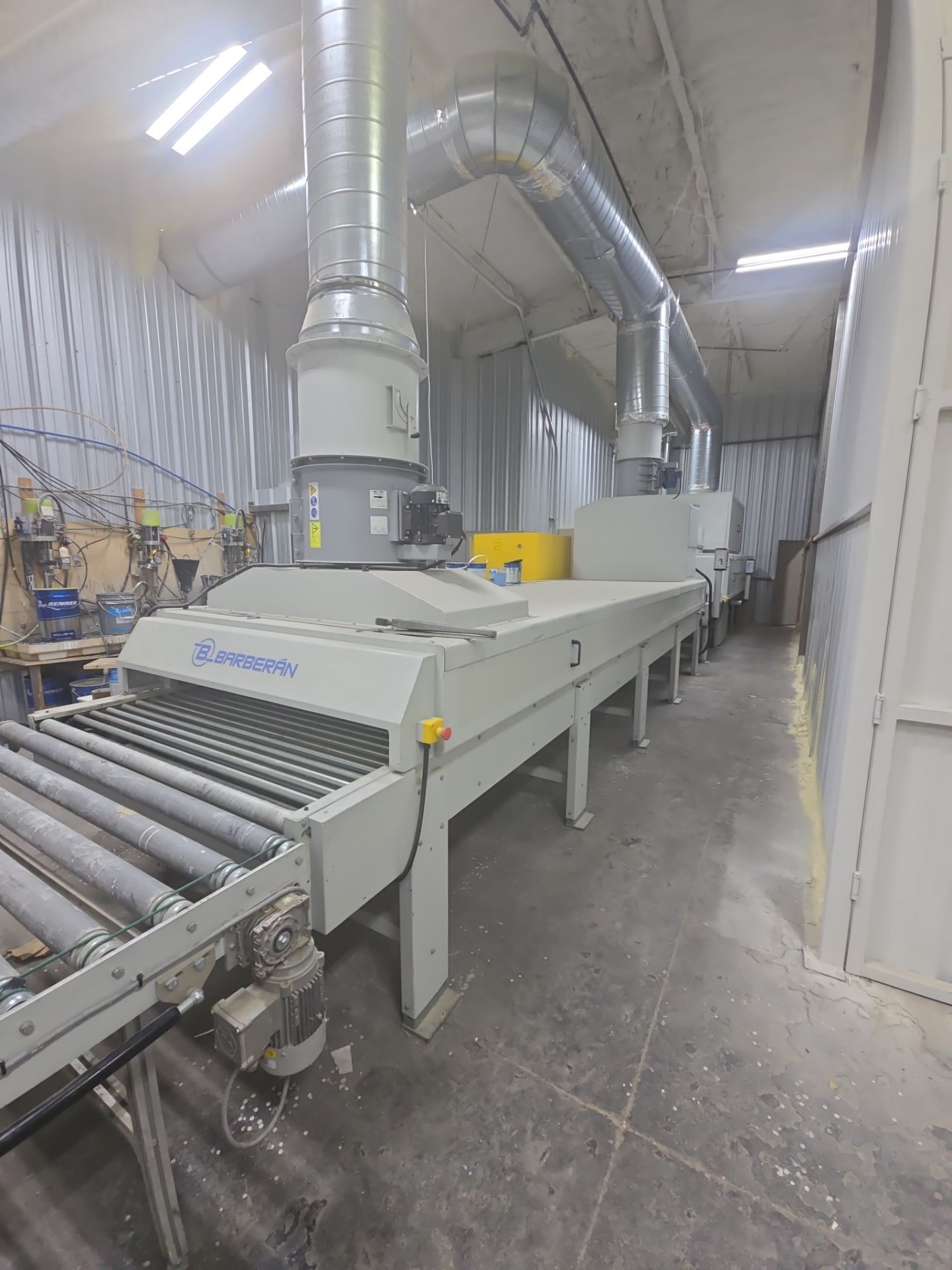 Cefla Prima UV-R Automated Paint Spray Machine (2016) with Barberan Flash Off Tunnel (2021) -  California
