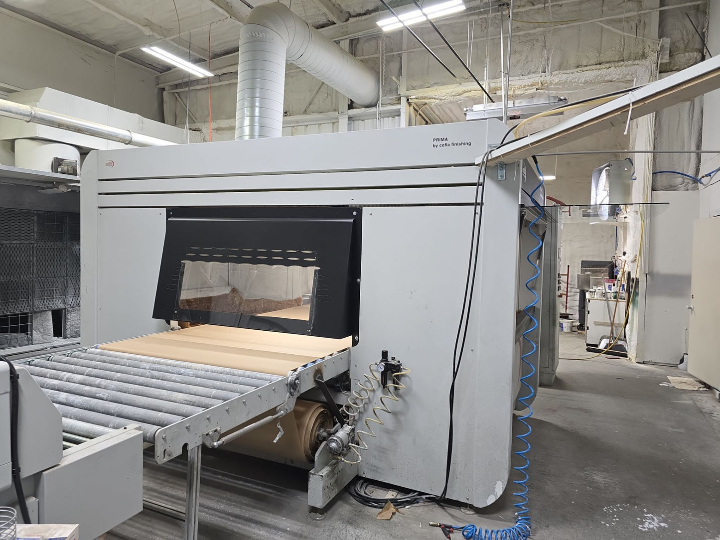 Cefla Prima UV-R Automated Paint Spray Machine (2016) with Barberan Flash Off Tunnel (2021) -  California