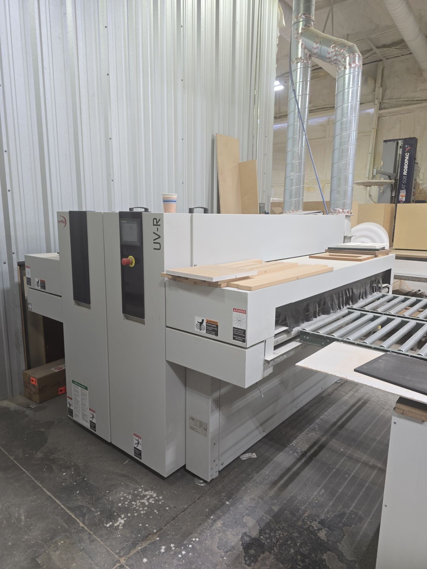 Cefla Prima UV-R Automated Paint Spray Machine (2016) with Barberan Flash Off Tunnel (2021) -  California