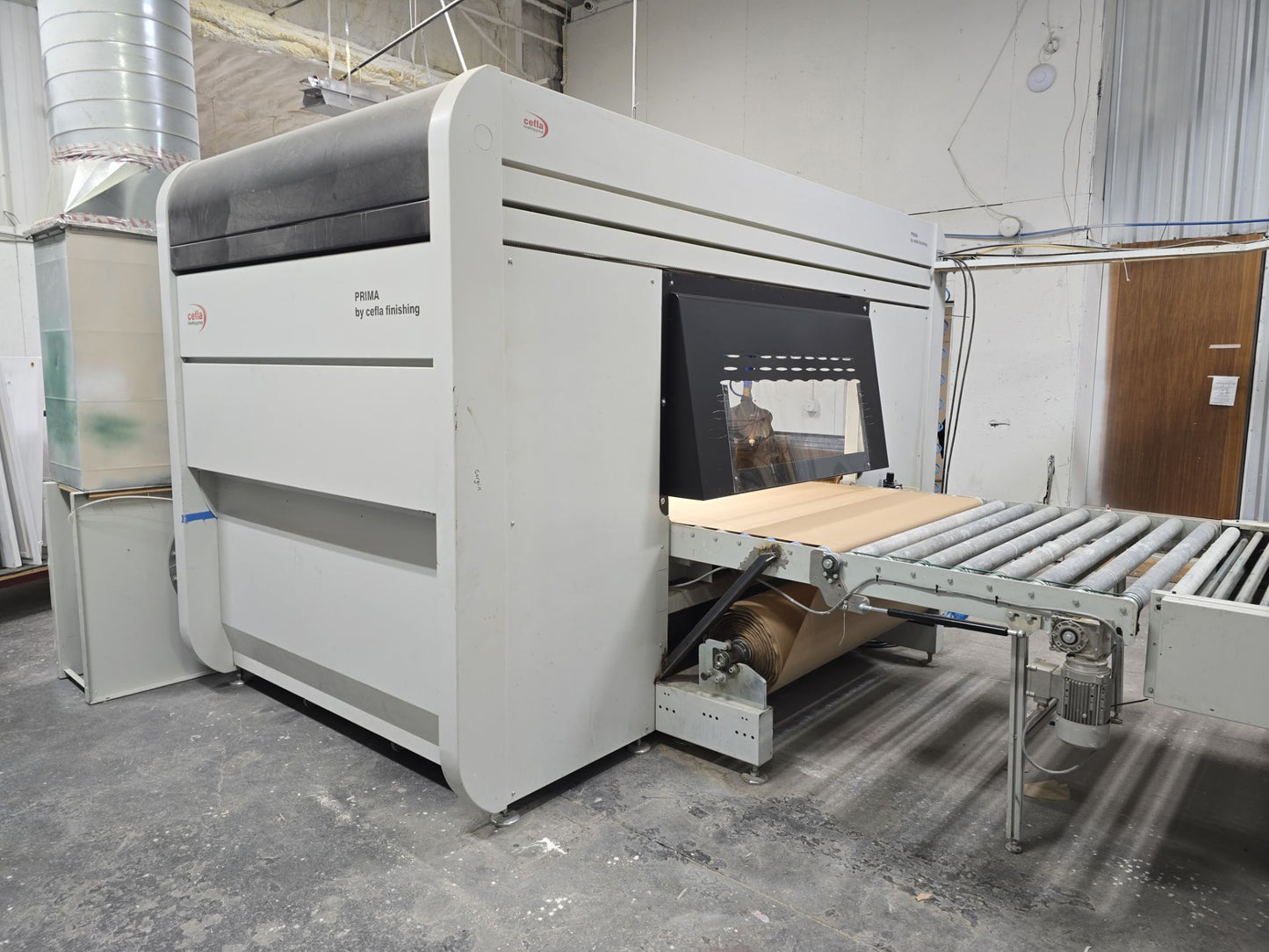 Cefla Prima UV-R Automated Paint Spray Machine (2016) with Barberan Flash Off Tunnel (2021) -  California