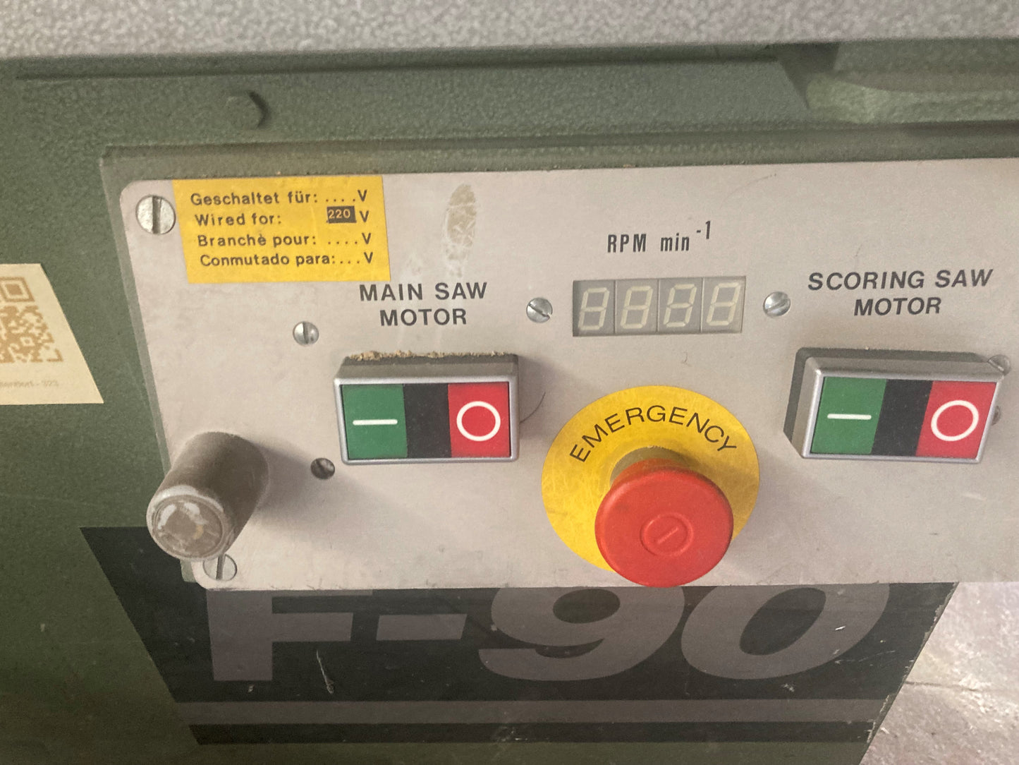 Altendorf F 90 Sliding Table Saw (1989) - Wisconsin