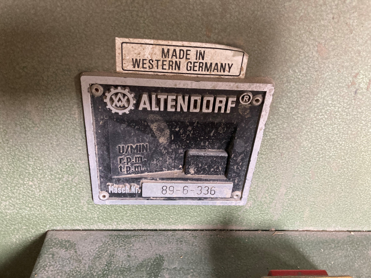 Altendorf F 90 Sliding Table Saw (1989) - Wisconsin