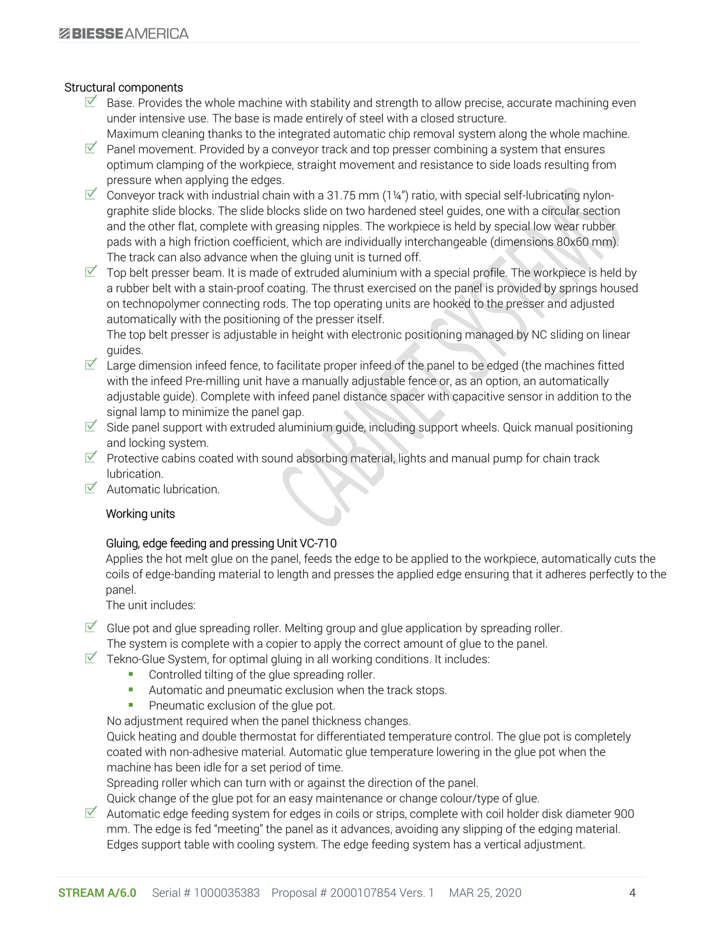 Biesse Stream A/6.0 Edgebander with Pre-Mill (2020) and Doucet BT3 Return - Indiana