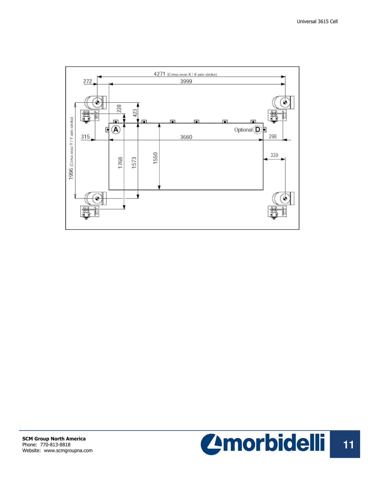 2014 Morbidelli Universal 3615 Cell CNC Router - Illinois