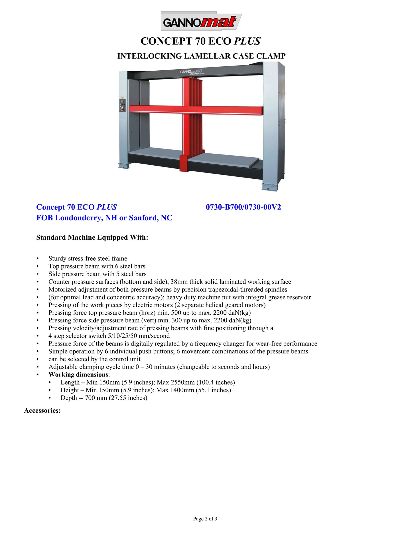 2023 Gannomat CONCEPT 70 ECO PLUS INTERLOCKING LAMELLAR CASE CLAMP - Tennessee
