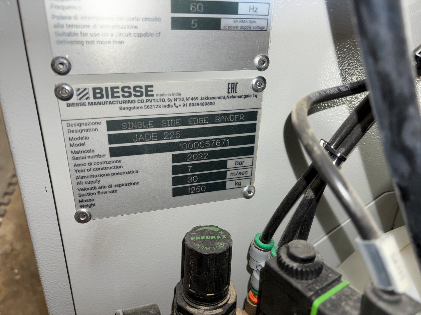 Biesse Jade 225 Edgebander with Pre-Mill (2022) - Iowa