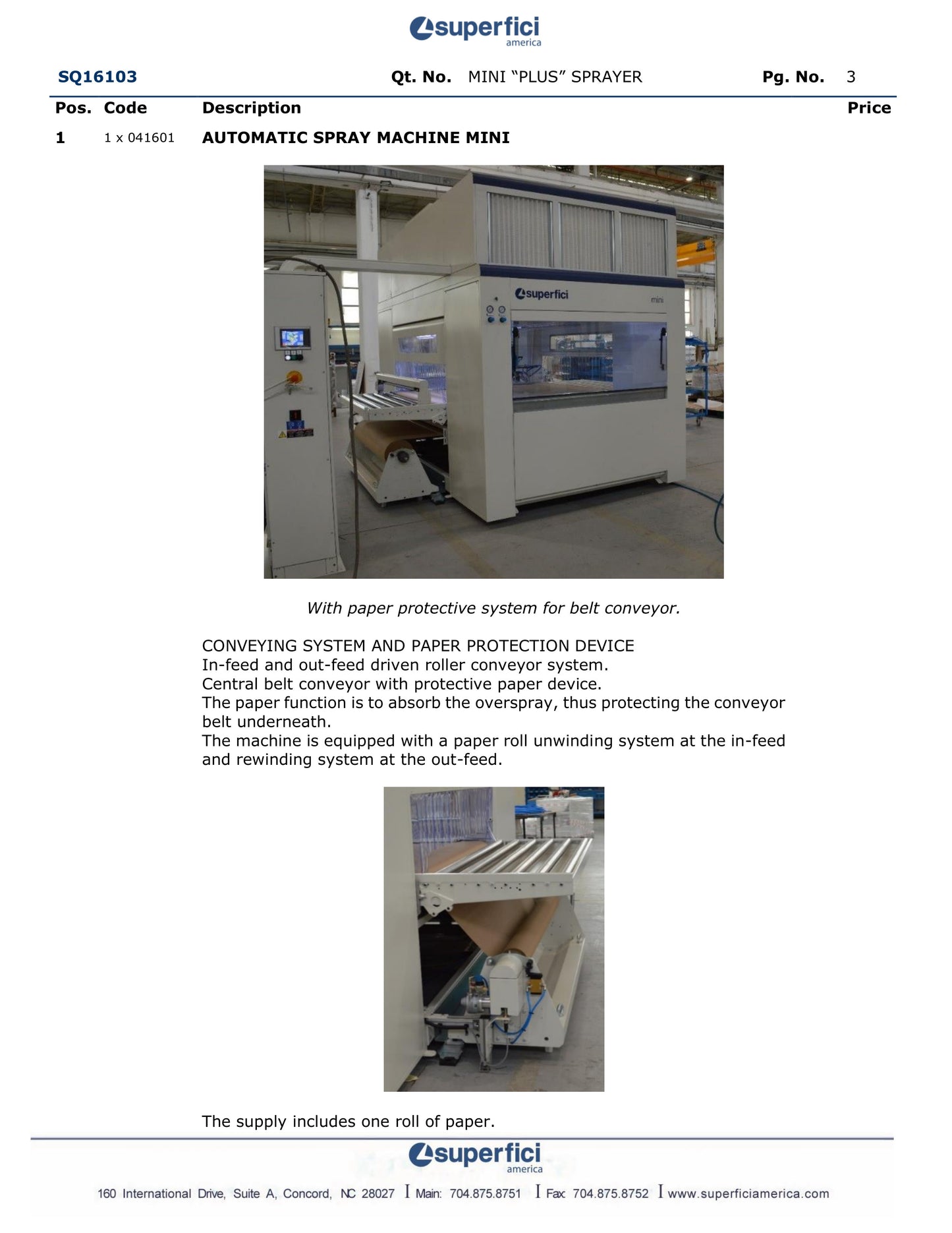 2020 SCM Superfici Mini Plus "P" Spray Machine - Georgia