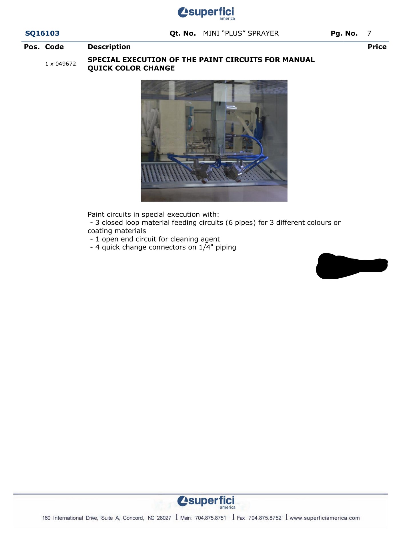 2020 SCM Superfici Mini Plus "P" Spray Machine - Georgia