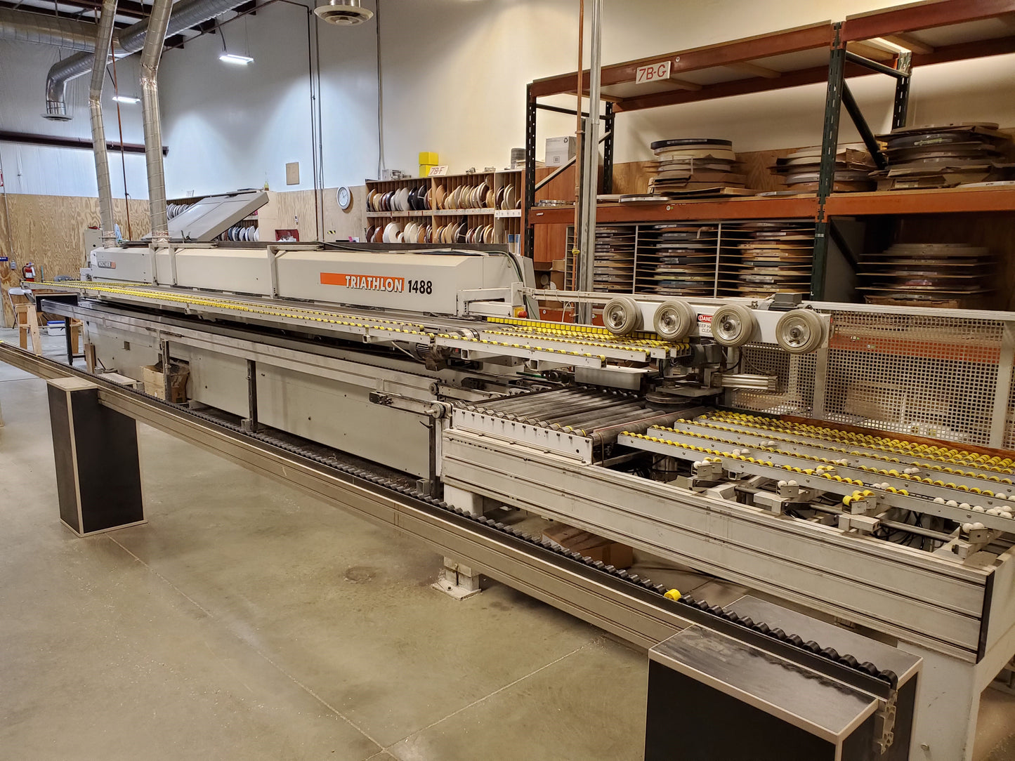 2008 Holzher Triathalon 1488 Edgebander with PreMill with RETURN - Pennsylvania