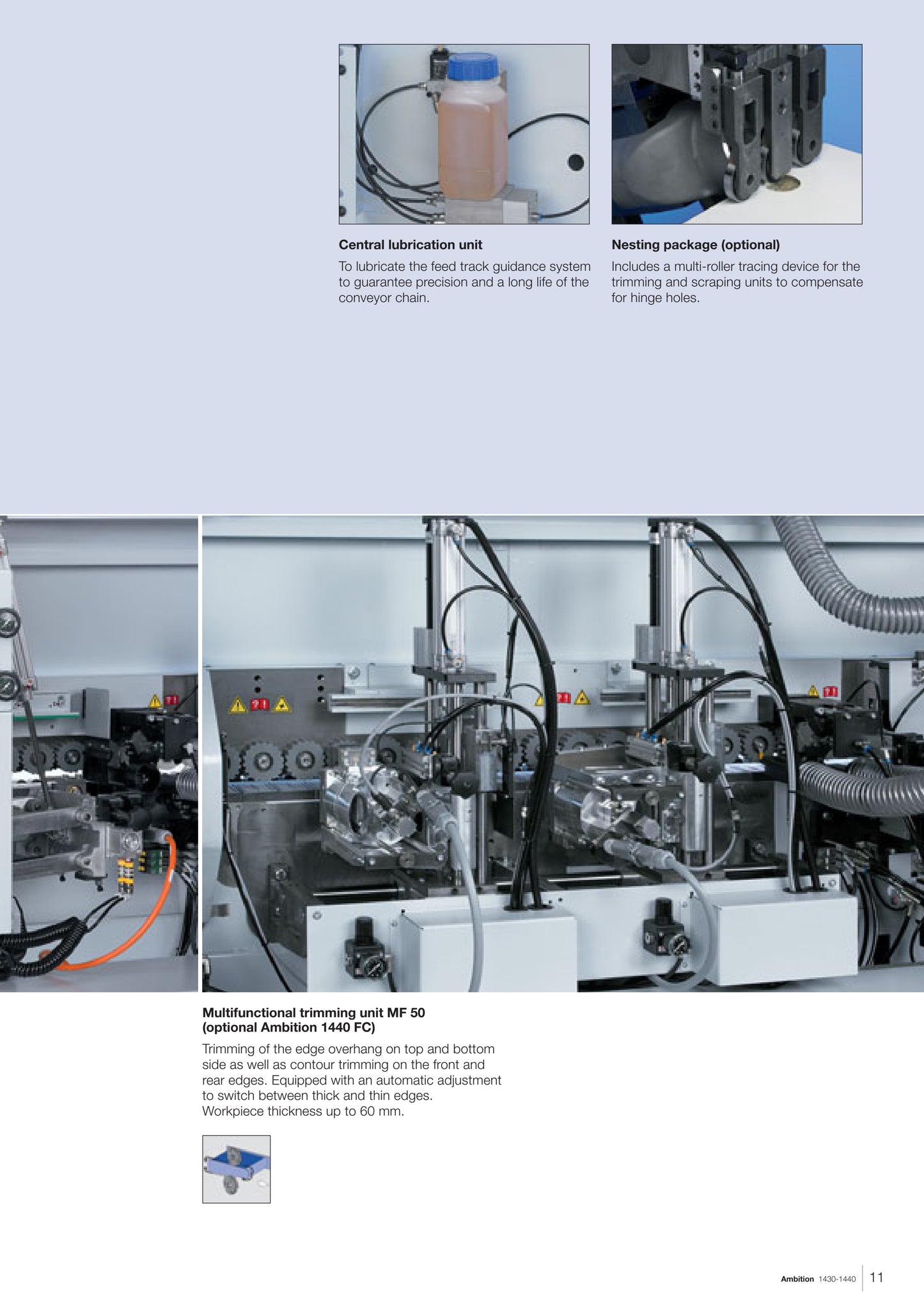 Homag Optimat KDF 440 C Edgebander with Pre-Mill and Return (2017) - Florida