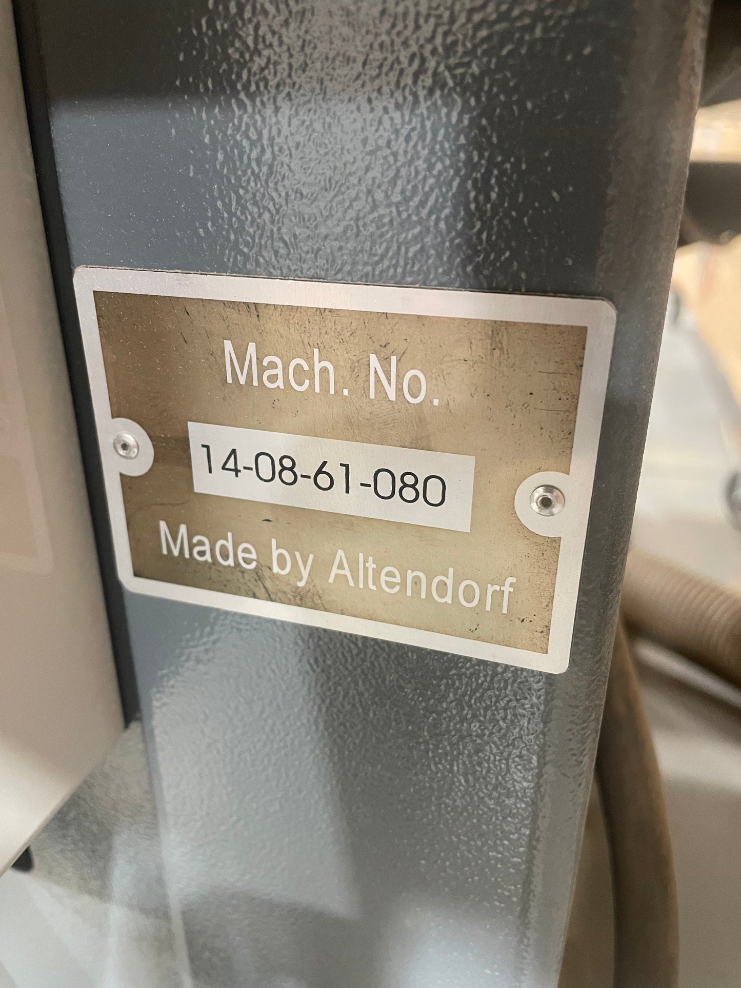 Altendorf WA8 Sliding Table Saw (2014) - California