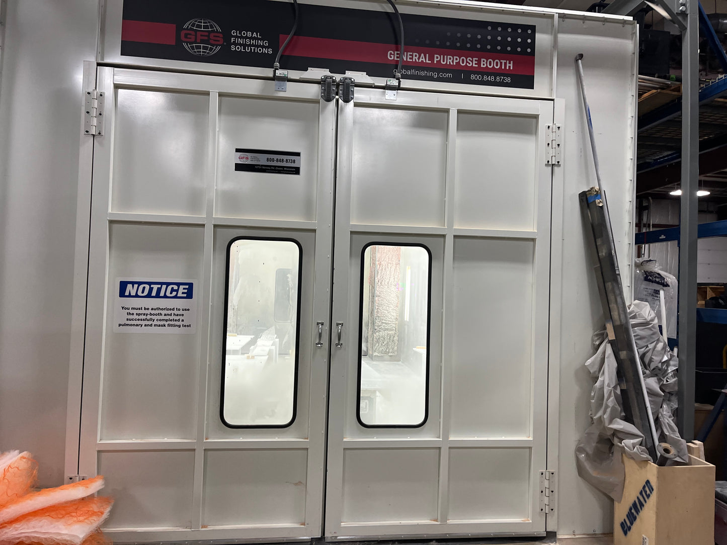 2019 Global Finishing Systems Crossdraft Pressurized Spray Booth - Michigan