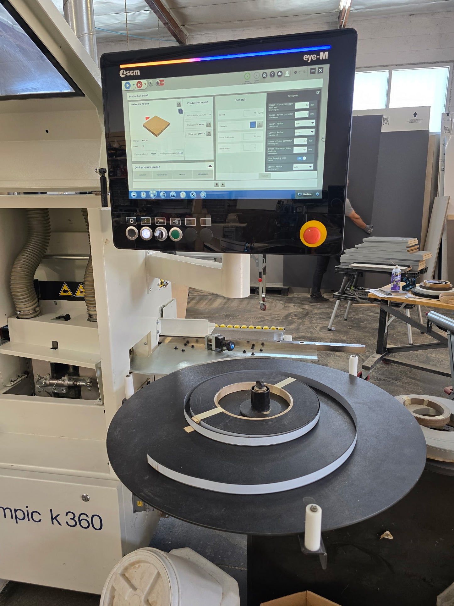 2021 SCM Olimpic K360 ERT HP Edgebander with Pre-Mill - California