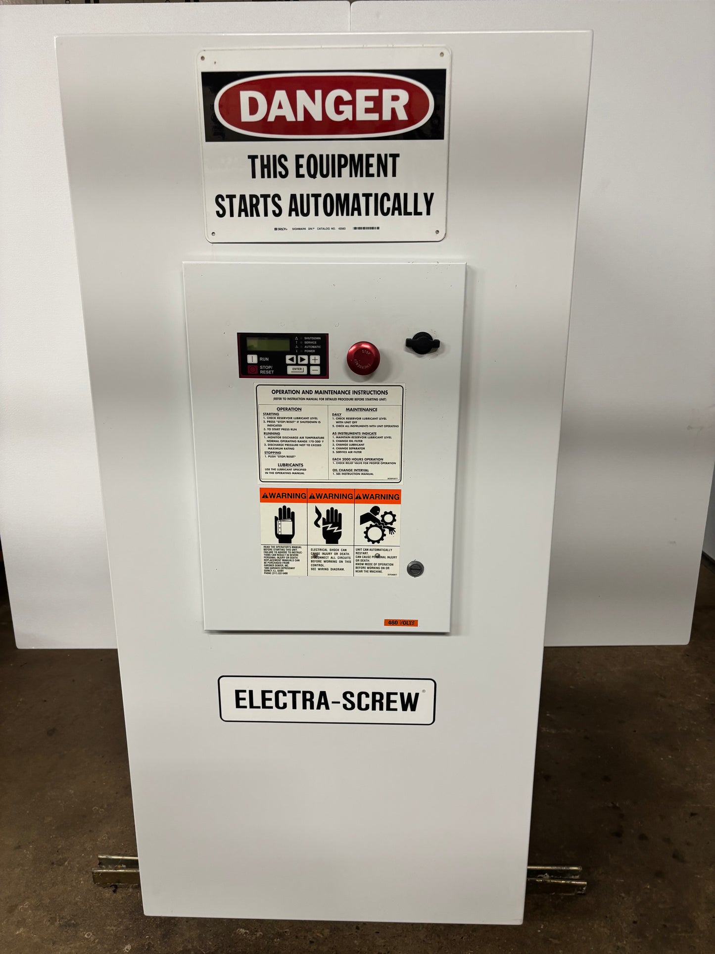 Gardner Denver Model EFC99A 20 HP Rotary Screw Air Compressor (2000) - Michigan