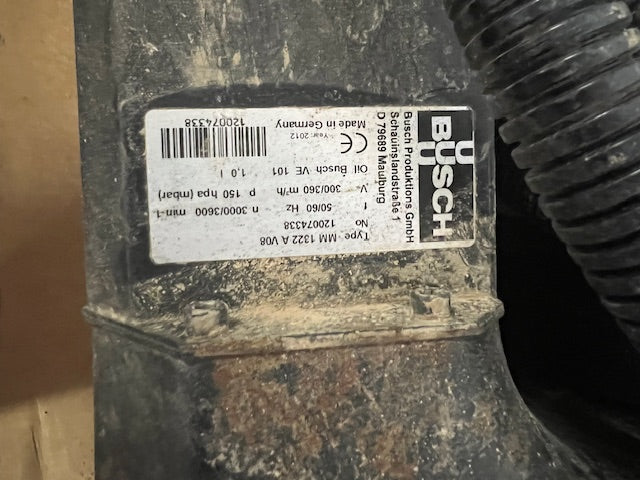 Busch Mink MM 1322 A V08 Dry Claw Vacuum Pump - Utah