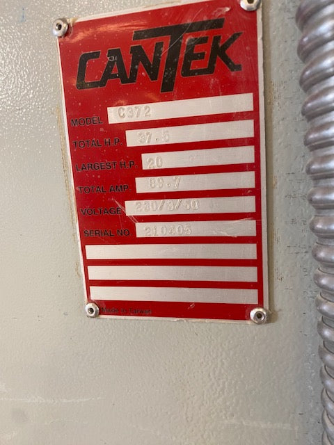 2021 Cantek C372 37" 2 Head Wide Belt Sander - Texas