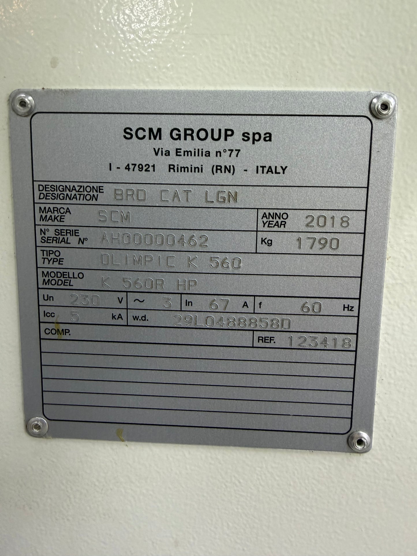 SCM Olimpic K560 R HP Fully Automatic Edgebander with Pre-Mill (2018) - Utah
