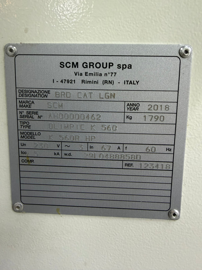 SCM Olimpic K560 R HP Fully Automatic Edgebander with Pre-Mill (2018) - Utah